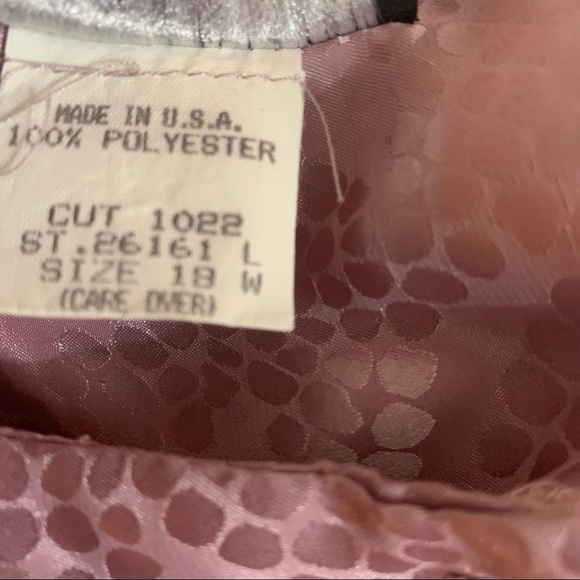 • VINTAGE 80s mauve silky Dress by Move-Jazz • - Picture 15 of 16